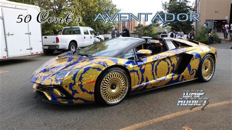 lamborghini versace 50 cent|WhipAddict: 50 Cent's Versace Wrapped Lamborghini Aventador .